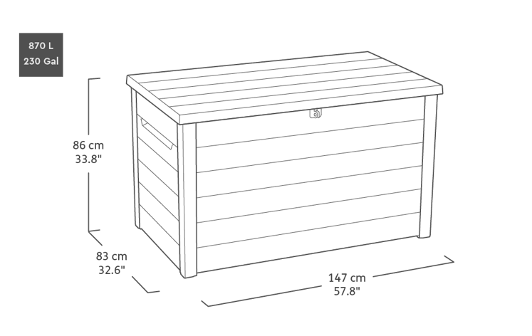 Keter Ontario 870L Storage Box